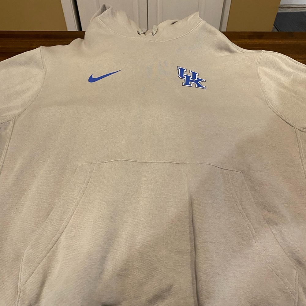 Nike Gray Hoodie with Blue Accents